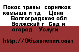 Покос травы, сорняков, камыша и тд. › Цена ­ 300 - Волгоградская обл., Волжский г. Сад и огород » Услуги   